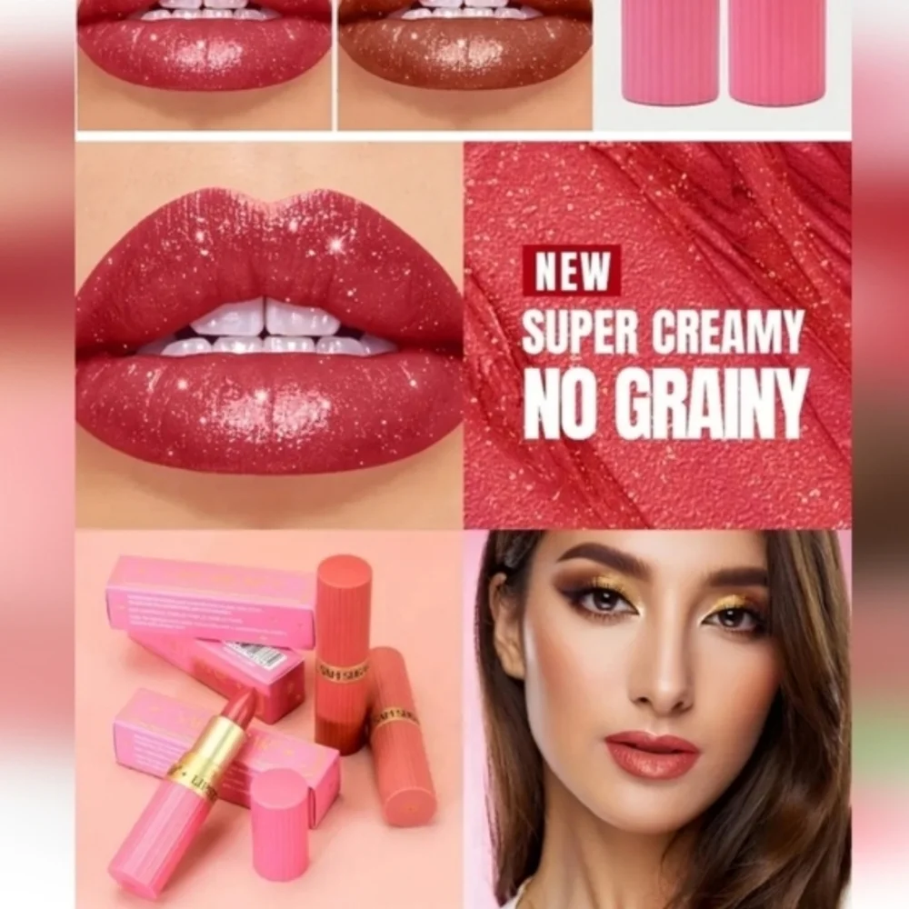 Sam Sugar Super Creamy Pink Pearl Lipstick